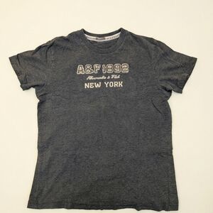 Vintage Abercrombie & Fitch 1892 Men's Gray T-Shirt Muscle Fit